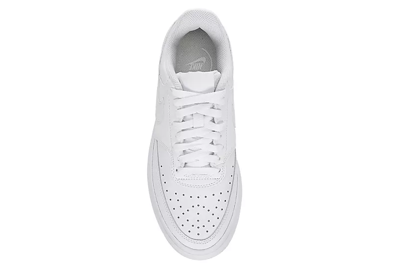 Nike Womens Court Vision Alta Sneaker - White 6 Nike Womens Court Vision Alta Sneaker - White - Image 6