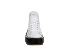 Puma Womens Kaia High Top Platform Sneaker - White -Comfy Steps Sales Store US 01 400673 02
