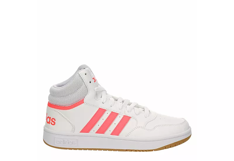 Adidas Womens Hoops 3.0 Mid Top Sneaker - White 2 Adidas Womens Hoops 3.0 Mid Top Sneaker - White - Image 2