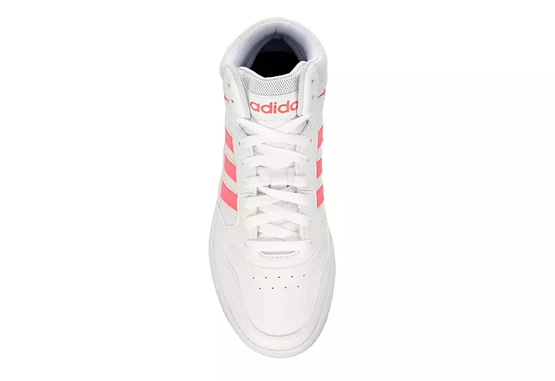 Adidas Womens Hoops 3.0 Mid Top Sneaker - White 6 Adidas Womens Hoops 3.0 Mid Top Sneaker - White - Image 6