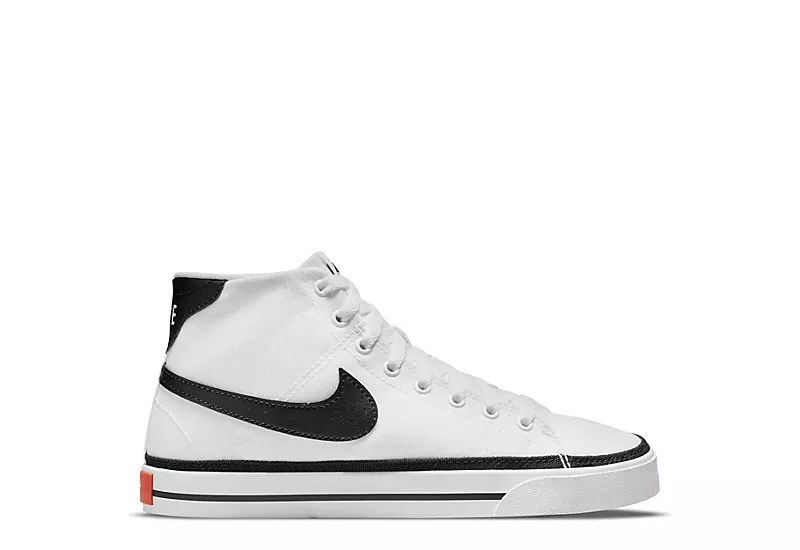 Nike Womens Court Legacy Mid Sneaker - White 2 Nike Womens Court Legacy Mid Sneaker - White - Image 2