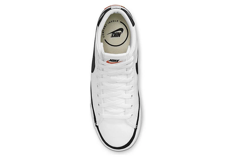 Nike Womens Court Legacy Mid Sneaker - White 5 Nike Womens Court Legacy Mid Sneaker - White - Image 5