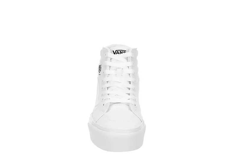 Vans Womens Filmore High Top Platform Sneaker - White 3 Vans Womens Filmore High Top Platform Sneaker - White - Image 3