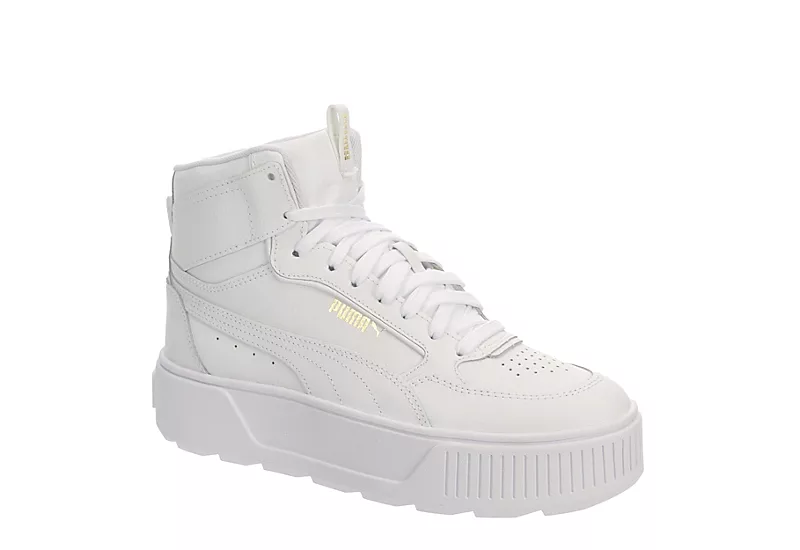 Puma Womens Karmen Rebelle Mid Sneaker - White 1 Puma Womens Karmen Rebelle Mid Sneaker - White