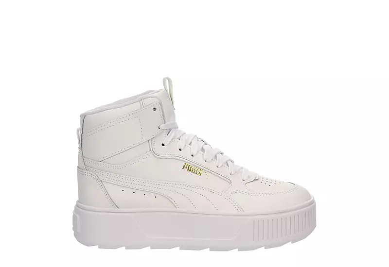 Puma Womens Karmen Rebelle Mid Sneaker - White 2 Puma Womens Karmen Rebelle Mid Sneaker - White - Image 2