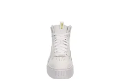 Puma Womens Karmen Rebelle Mid Sneaker - White 9 Puma Womens Karmen Rebelle Mid Sneaker - White -Comfy Steps Sales Store US 01 401295 02