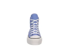 Converse Womens Chuck Taylor All Star High Top Platform Sneaker - Light Blue -Comfy Steps Sales Store US 01 401339 02