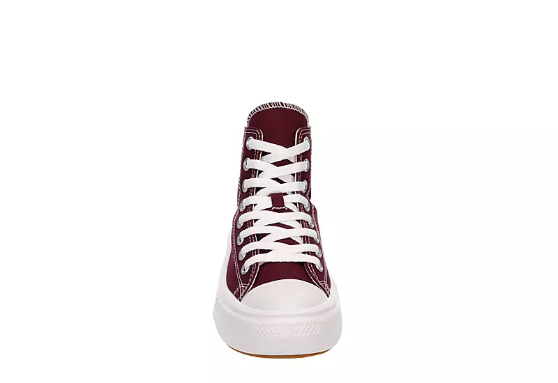 Converse Womens Chuck Taylor All Star Move High Top Sneaker - Burgundy 3 Converse Womens Chuck Taylor All Star Move High Top Sneaker - Burgundy - Image 3