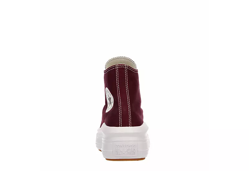 Converse Womens Chuck Taylor All Star Move High Top Sneaker - Burgundy 5 Converse Womens Chuck Taylor All Star Move High Top Sneaker - Burgundy - Image 5