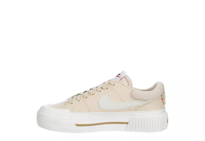 Nike Womens Court Legacy Lift Sneaker - Bone 4 Nike Womens Court Legacy Lift Sneaker - Bone - Image 4