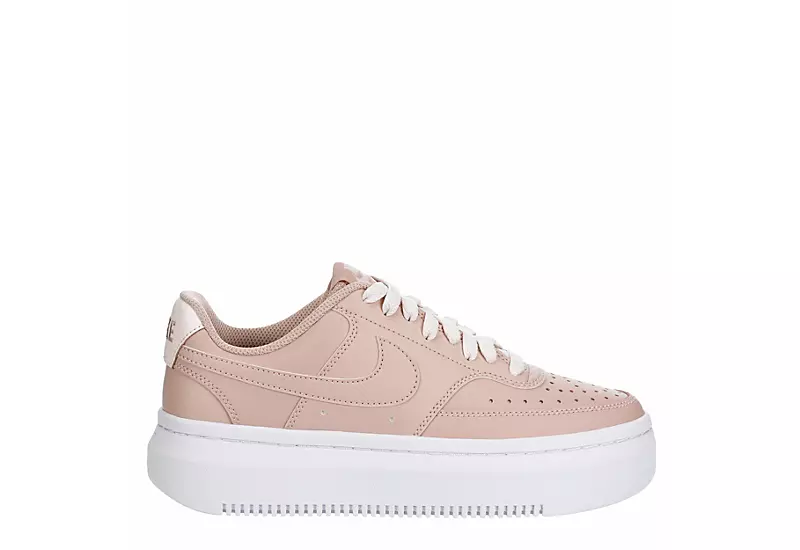 Nike Womens Court Vision Alta Sneaker - Pink 2 Nike Womens Court Vision Alta Sneaker - Pink - Image 2
