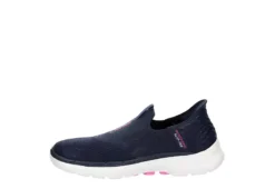 Skechers Womens Go Walk 6 Quick Fit Slip-ins Walking Shoe - Navy -Comfy Steps Sales Store US 01 401391 03