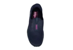 Skechers Womens Go Walk 6 Quick Fit Slip-ins Walking Shoe - Navy -Comfy Steps Sales Store US 01 401391 05
