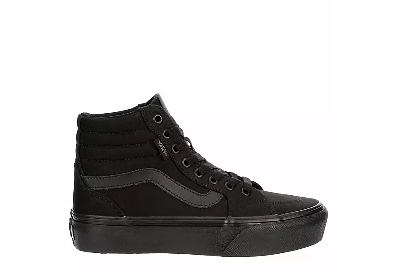 Vans Womens Filmore High Top Platform Sneaker - Black 2 Vans Womens Filmore High Top Platform Sneaker - Black - Image 2