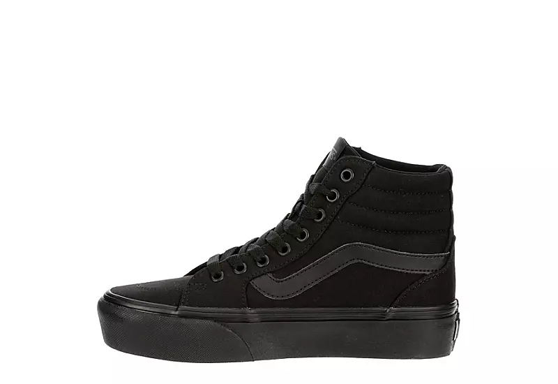 Vans Womens Filmore High Top Platform Sneaker - Black 4 Vans Womens Filmore High Top Platform Sneaker - Black - Image 4