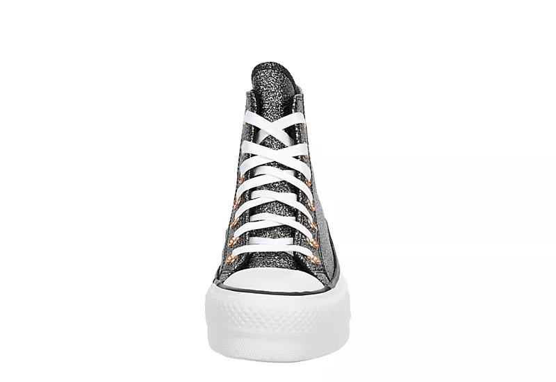 Converse Womens Chuck Taylor All Star High Top Platform Sneaker - Black 3 Converse Womens Chuck Taylor All Star High Top Platform Sneaker - Black - Image 3