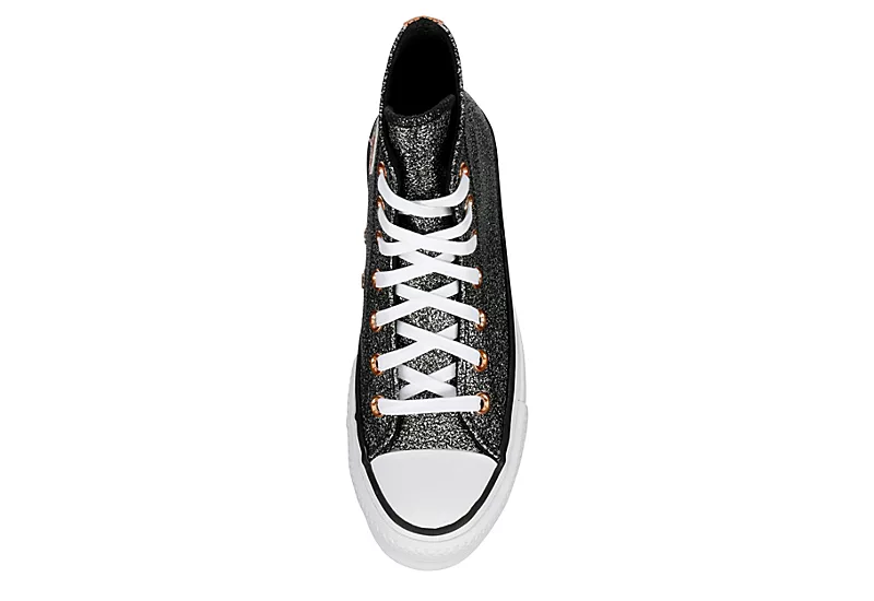 Converse Womens Chuck Taylor All Star High Top Platform Sneaker - Black 6 Converse Womens Chuck Taylor All Star High Top Platform Sneaker - Black - Image 6