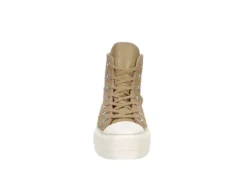 Converse Womens Chuck Taylor All Star High Top Platform Sneaker - Khaki 9 Converse Womens Chuck Taylor All Star High Top Platform Sneaker - Khaki -Comfy Steps Sales Store US 01 401482 02