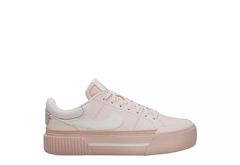 Nike Womens Court Legacy Lift Sneaker - Pale Pink 2 Nike Womens Court Legacy Lift Sneaker - Pale Pink - Image 2