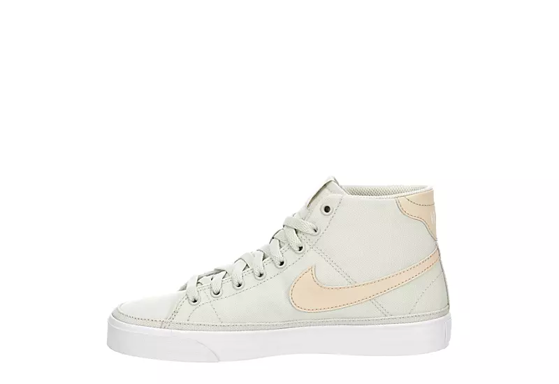 Nike Womens Court Legacy Mid Sneaker - Bone 4 Nike Womens Court Legacy Mid Sneaker - Bone - Image 4