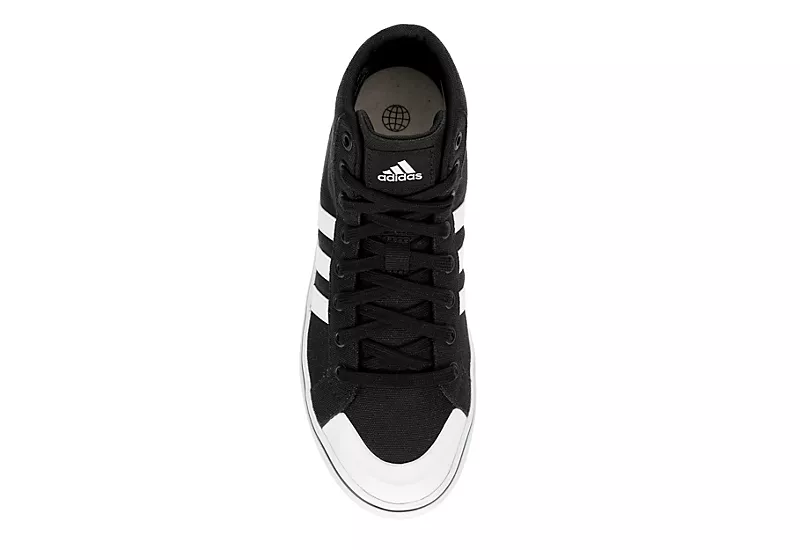 Adidas Womens Bravada 2.0 Mid Sneaker - Black 6 Adidas Womens Bravada 2.0 Mid Sneaker - Black - Image 6