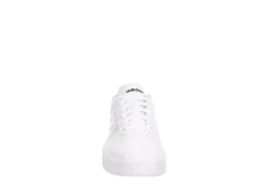 Adidas Womens Court Platform Sneaker - White 9 Adidas Womens Court Platform Sneaker - White -Comfy Steps Sales Store US 01 401586 02