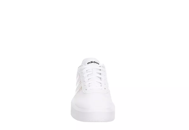 Adidas Womens Court Platform Sneaker - White 3 Adidas Womens Court Platform Sneaker - White - Image 3