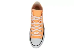 Converse Womens Chuck Taylor All Star High Top Platform Sneaker - Orange 12 Converse Womens Chuck Taylor All Star High Top Platform Sneaker - Orange -Comfy Steps Sales Store US 01 401714 05
