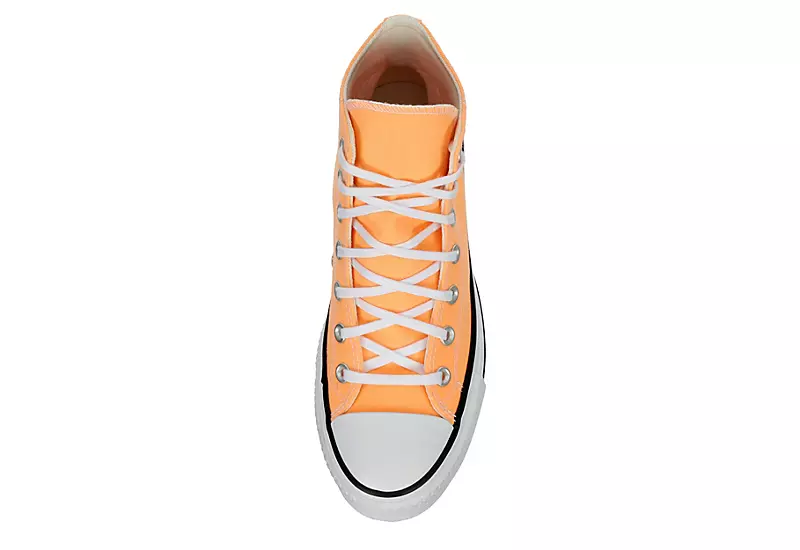 Converse Womens Chuck Taylor All Star High Top Platform Sneaker - Orange 6 Converse Womens Chuck Taylor All Star High Top Platform Sneaker - Orange - Image 6