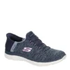 Skechers Womens Summits Slip-ins Running Shoe - Navy