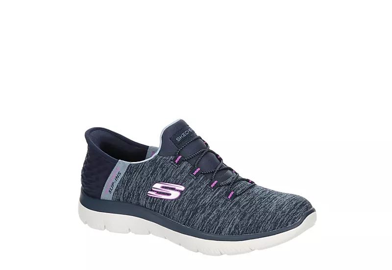 Skechers Womens Summits Slip-ins Running Shoe - Navy 1 Skechers Womens Summits Slip-ins Running Shoe - Navy