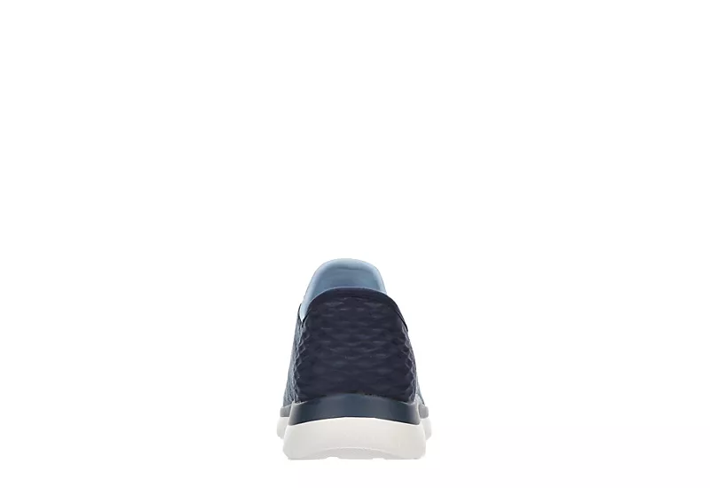 Skechers Womens Summits Slip-ins Running Shoe - Navy 5 Skechers Womens Summits Slip-ins Running Shoe - Navy - Image 5