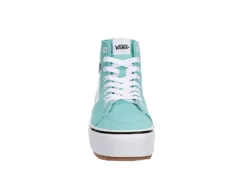 Vans Womens Filmore High Top Tapered Platform Sneaker - Aqua -Comfy Steps Sales Store US 01 401766 02