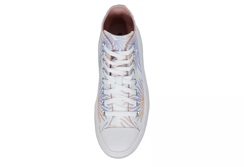 Converse Womens Chuck Taylor All Star Move High Top Sneaker - White 6 Converse Womens Chuck Taylor All Star Move High Top Sneaker - White - Image 6