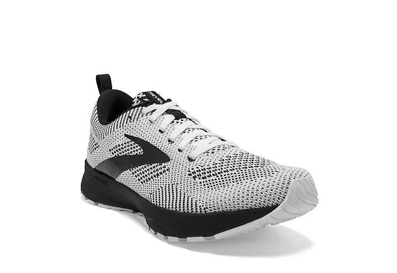 Brooks Womens Revel 5 Running Shoe - White 1 Brooks Womens Revel 5 Running Shoe - White