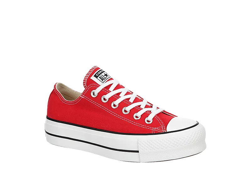 Converse Womens Chuck Taylor All Star Low Top Lift Sneaker - Red 1 Converse Womens Chuck Taylor All Star Low Top Lift Sneaker - Red