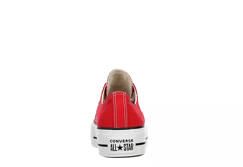 Converse Womens Chuck Taylor All Star Low Top Lift Sneaker - Red 5 Converse Womens Chuck Taylor All Star Low Top Lift Sneaker - Red - Image 5