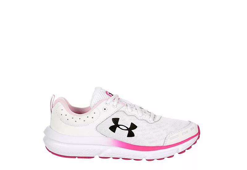 Under Armour Womens Charged Assert 10 Running Shoe - White 2 Under Armour Womens Charged Assert 10 Running Shoe - White - Image 2