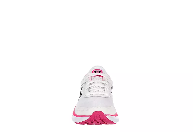 Under Armour Womens Charged Assert 10 Running Shoe - White 3 Under Armour Womens Charged Assert 10 Running Shoe - White - Image 3