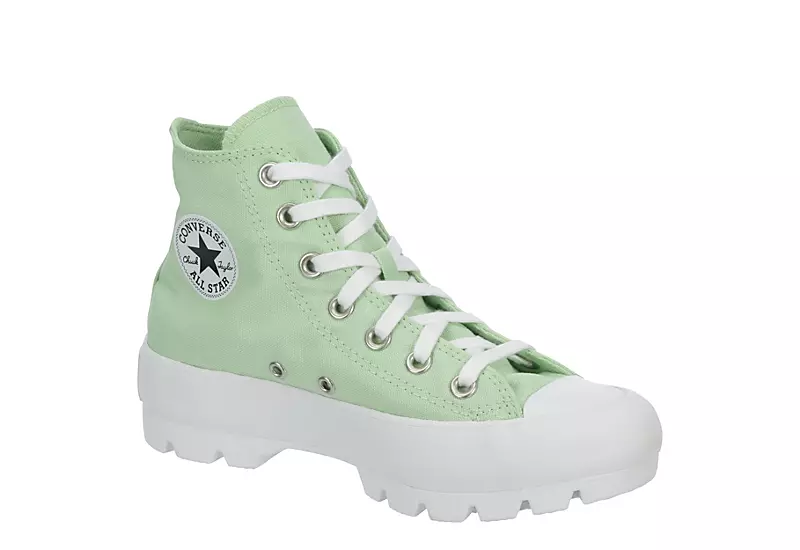 Converse Womens Chuck Taylor All Star Lugged High Top Sneaker - Green 1 Converse Womens Chuck Taylor All Star Lugged High Top Sneaker - Green