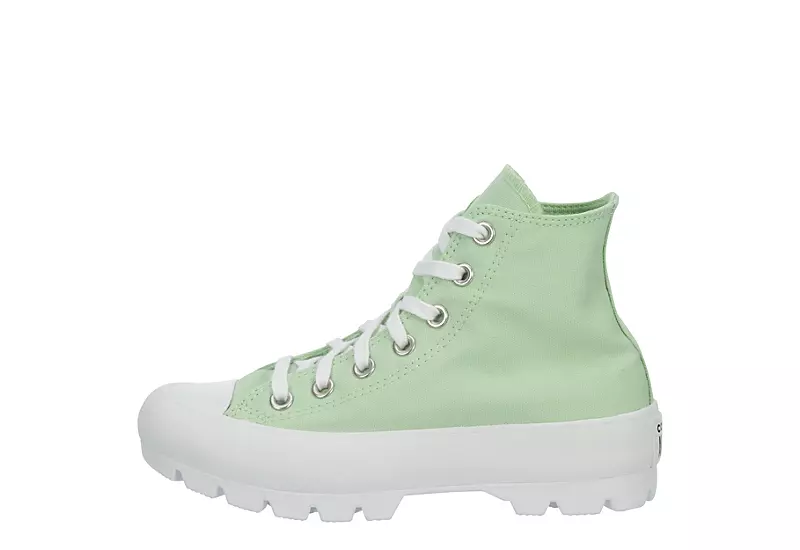 Converse Womens Chuck Taylor All Star Lugged High Top Sneaker - Green 4 Converse Womens Chuck Taylor All Star Lugged High Top Sneaker - Green - Image 4