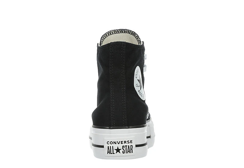 Converse Womens Chuck Taylor All Star High Top Platform Sneaker - Black 5 Converse Womens Chuck Taylor All Star High Top Platform Sneaker - Black - Image 5