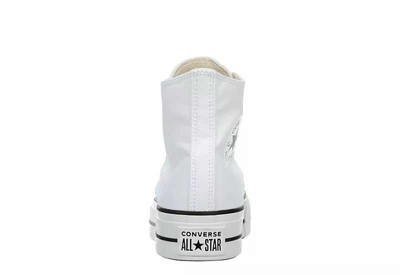 Converse Womens Chuck Taylor All Star High Top Platform Sneaker - White 5 Converse Womens Chuck Taylor All Star High Top Platform Sneaker - White - Image 5