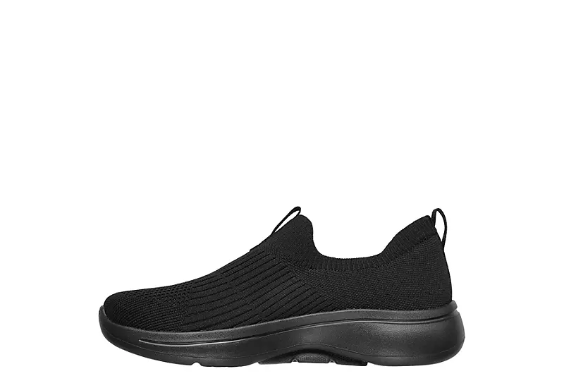 Skechers Womens Arch Fit Slip On Sneaker - Black 3 Skechers Womens Arch Fit Slip On Sneaker - Black - Image 3
